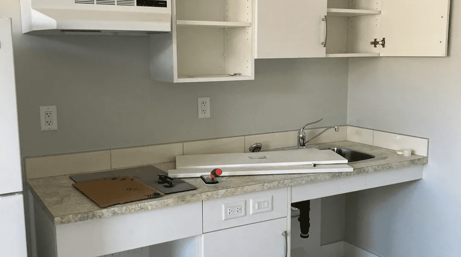 Construction of a kitchen space