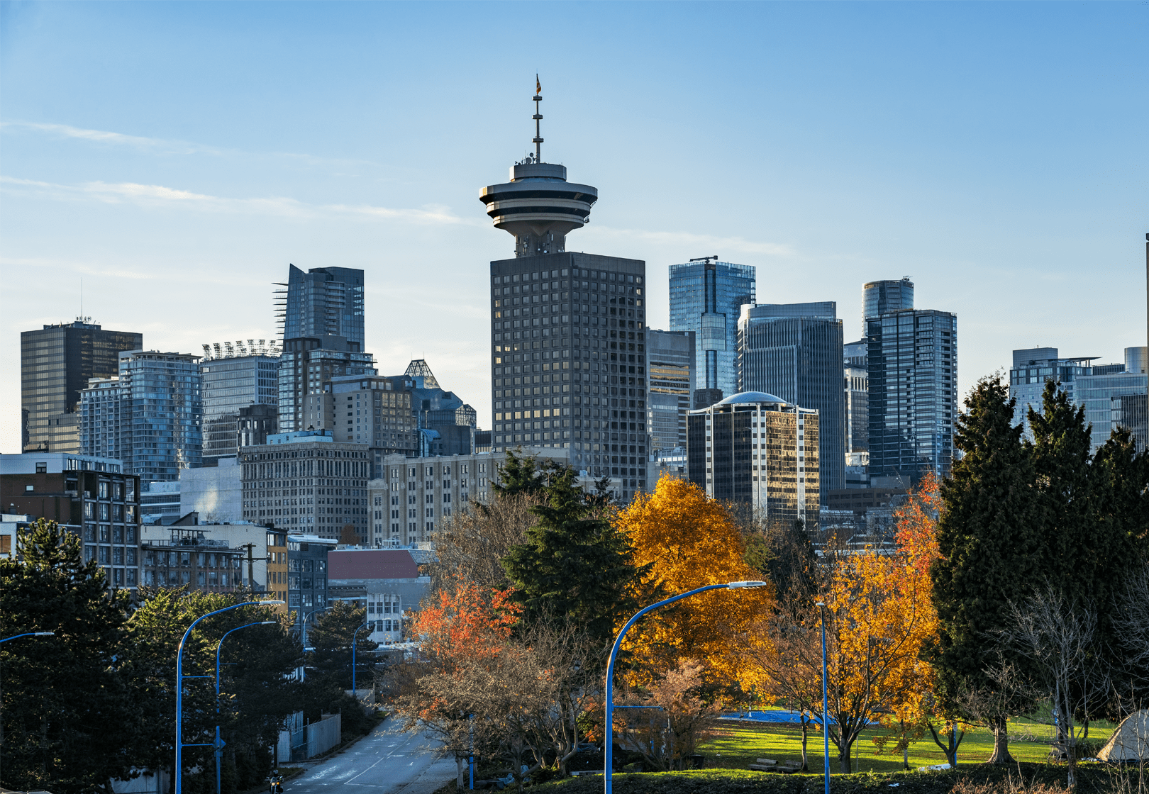 Downtown Vancouver skyline.