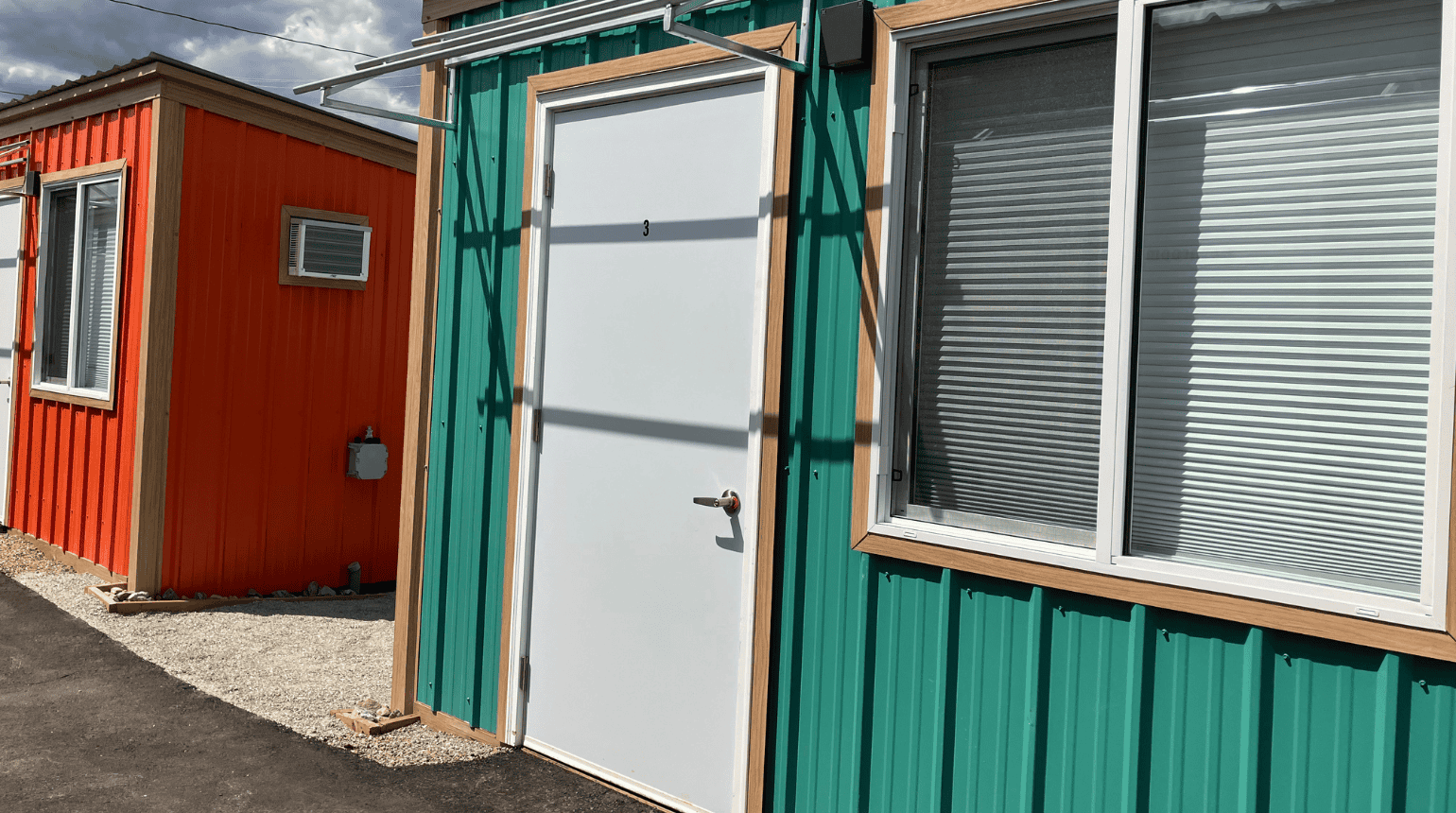 outside of modular unit
