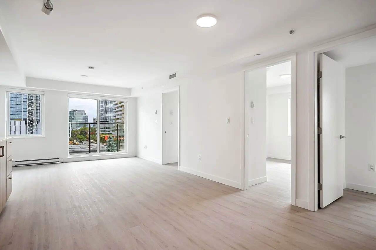 Entry way of apartment unit.